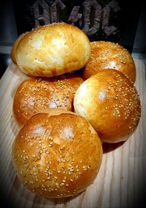 Une photo de Buns pour burgers maison