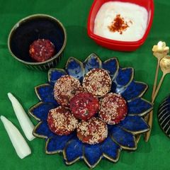 Paneer Beetroot Cutlet (Shallow Fry High Protein Tikki) A picture of Paneer Beetroot Cutlet (Shallow Fry High Protein Tikki).