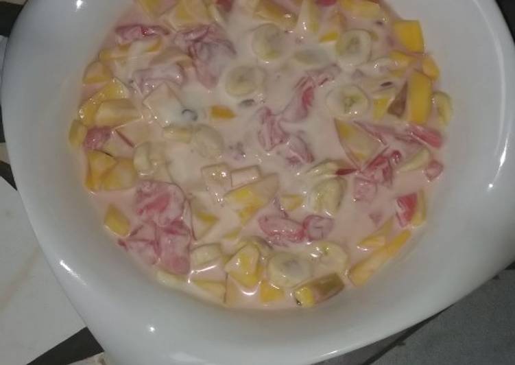 Step-by-Step Guide to Prepare Favorite Sweet and sour yogurt fruit salad