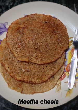 मीठा चीला(Meetha cheela recipe in Hindi) रेसिपी मुख्य फोटो