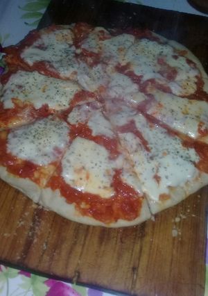 Una foto de Pizza casera