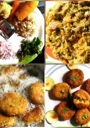 A picture of Maggi cutlet.