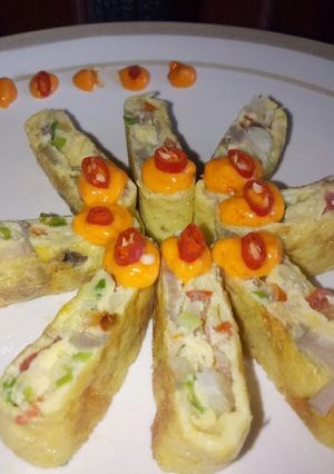 Foto resep Dadar warna warni