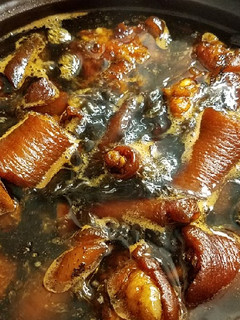A picture of Ginger Vinegar pork trotters and eggs 醋姜猪蹄蛋#postpartum recipe#.