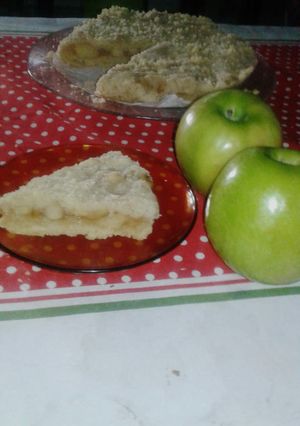 Una foto de Crumble de manzana