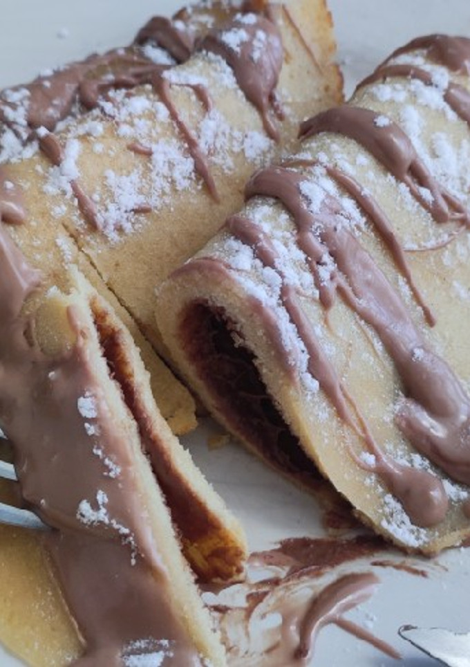 Una foto de Crepes dulces de rechupete para uno!