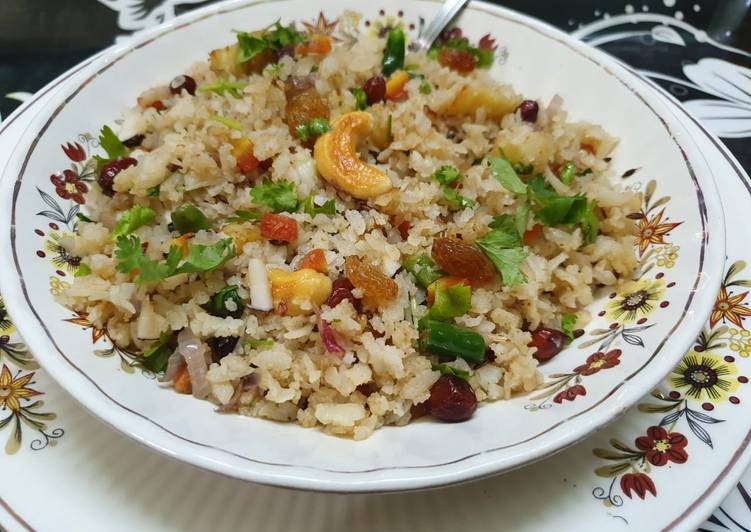 Flattened Rice Nutty Pulao