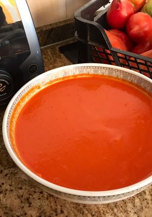 Una foto de Porra o salmorejo cordobés a mi manera [Mambo]