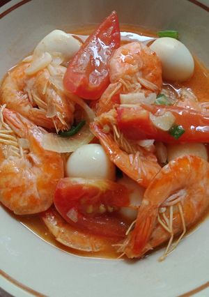 Foto resep Udang Asam Manis