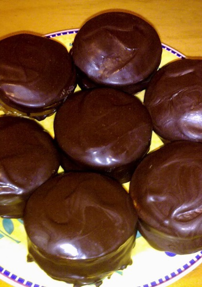 Una foto de Alfajores de chocolate