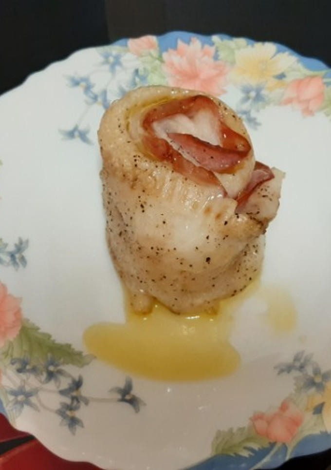 Una foto de Popietas de gallo con butifarra cocida, en airfryer