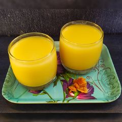 A picture of Meetha sattu drink.