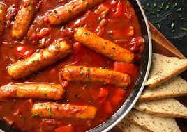 Sausage & Red Pepper Stove Top Casserole (plant based switch up options) 🥘🌱