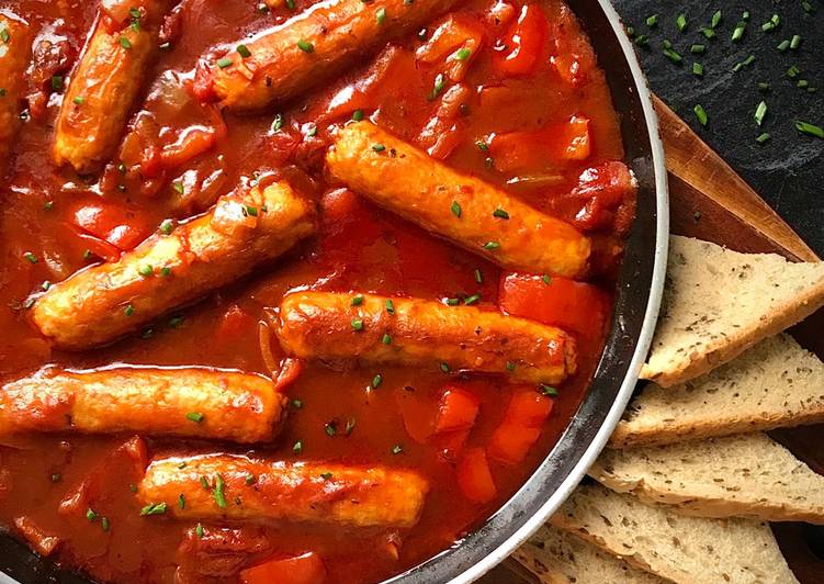 Sausage  Red Pepper Stove Top Casserole (plant based switch up options) 🥘🌱