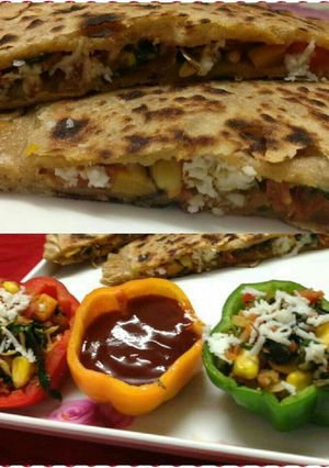 A picture of Pizza Paratha.
