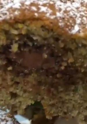 Foto di Ciambellone di Natale pistacchioso ricotta e nutella