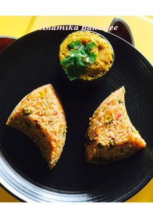 A picture of One pot Amla (Indian Gooseberries) Pulao: Kerala Style- (A Complete Vegan Dish).