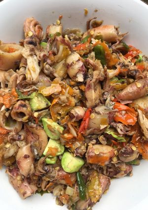 Foto resep Cumi asin pelangi