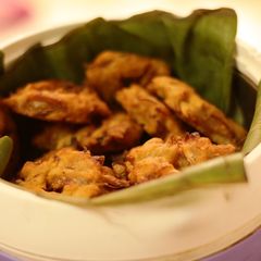 A picture of Ulli Vada Awesomeness -Simplest home recipe to the roadside favorite onion vada.