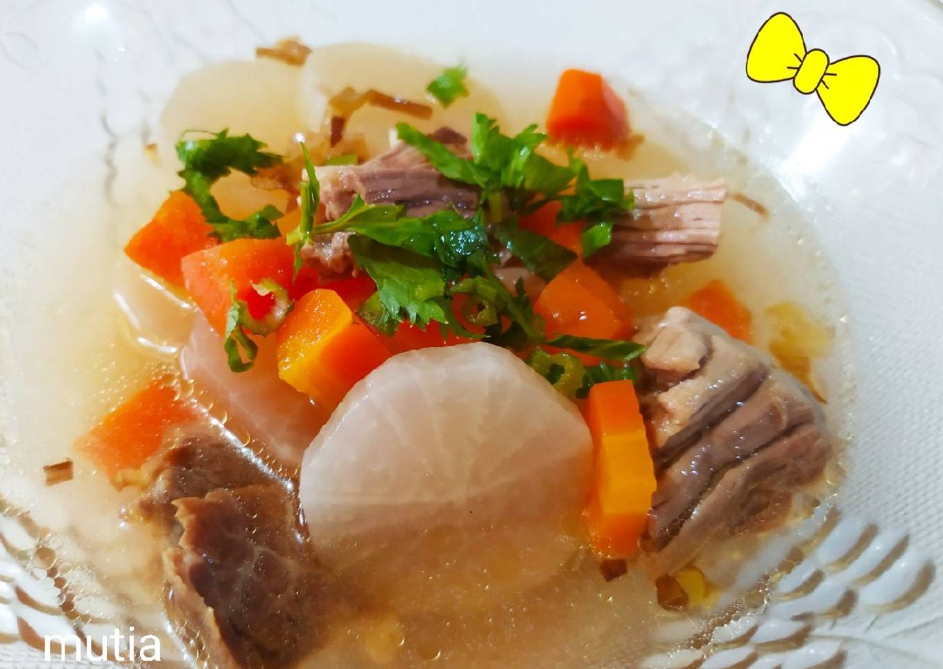 Sop Lobak Daging Sapi