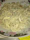 Spaghetti with Chicken and Cream