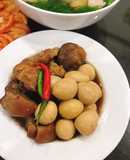 Thịt kho trứng không cần nước dừa