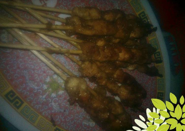 Sate ayam teflon