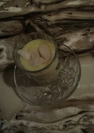 صورة لوصفة مشروب الكاسترد الساخن 😋
