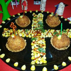 A picture of Corn croquettes basket.