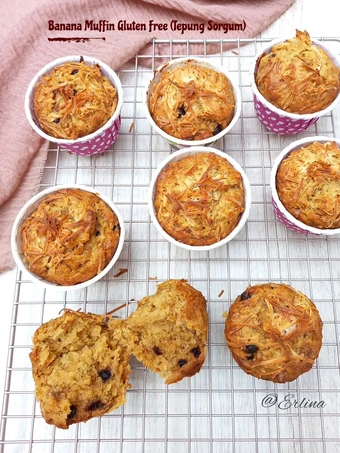 Langkah Gampang Menyiapkan Resep Banana Muffin Gluten Free (Tepung Sorghum) yang Lezat Anti Ribet, Uenak Banget