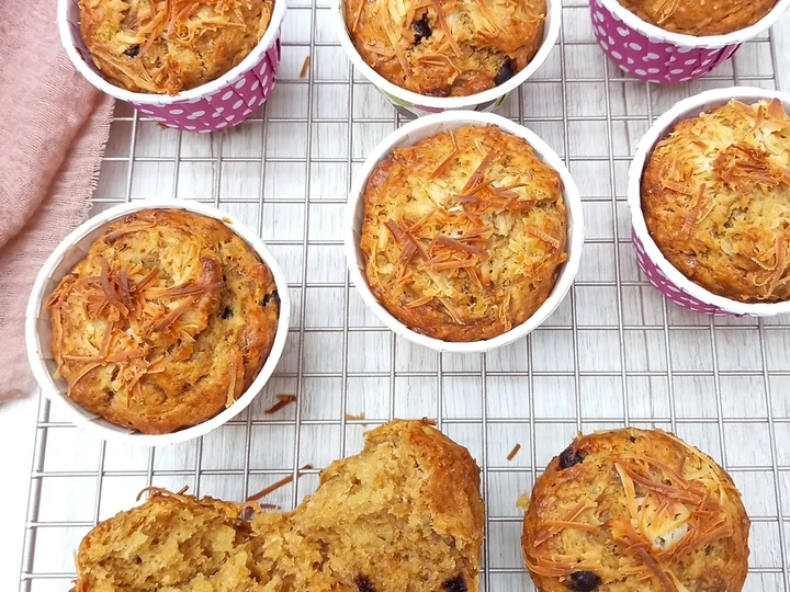 Langkah Gampang Menyiapkan Resep Banana Muffin Gluten Free (Tepung Sorghum) yang Lezat Anti Ribet, Uenak Banget