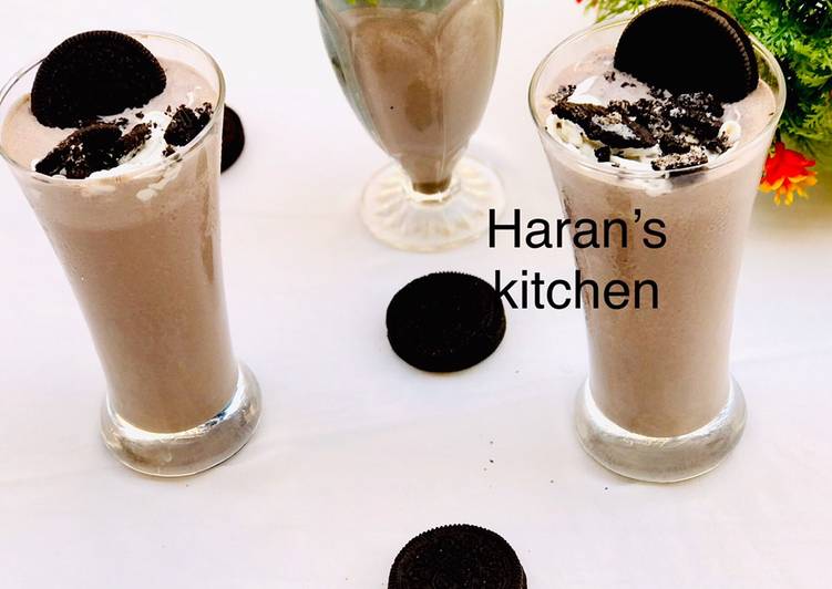 Simple Way to Make Super Quick Homemade Oreo milk shake