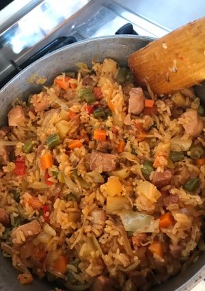 Una foto de Arroz apastelado