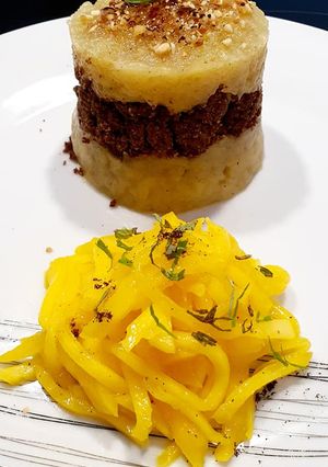 Une photo de Compote Pomme Poire et Crumble chocolat