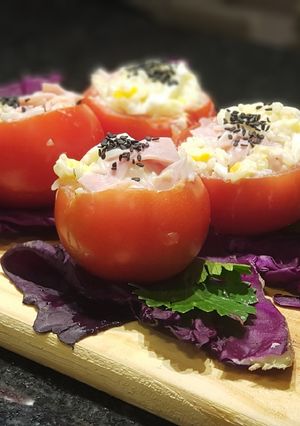 Una foto de Tomates rellenos