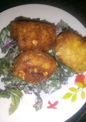 Una foto de Polenta frita