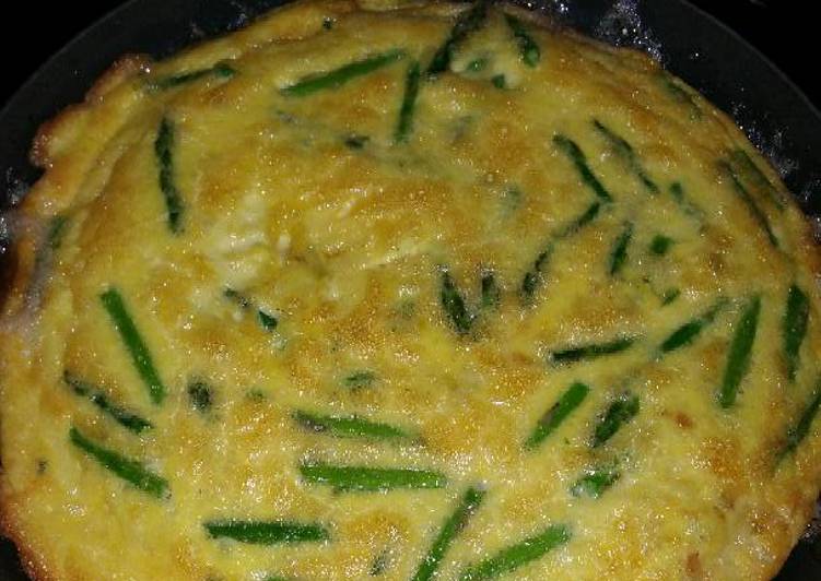 Easiest Way to Make Super Quick Homemade Crab-Asparagus Frittata