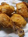 Muslos de pollo frito