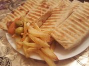 A picture of chicken wrap