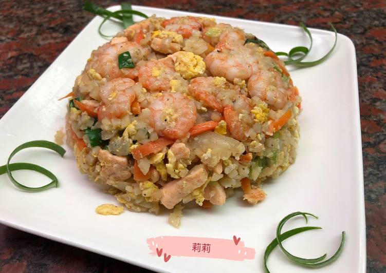 Bagaimana Membuat Nasi goreng kembang kol 白花椰炒飯, Menggugah Selera