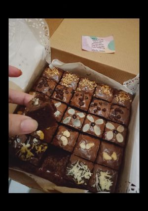 Foto resep Fudgy Brownies ala sishesha kitchen