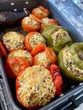 Gemista / Greek stuffed tomatoes and peppers