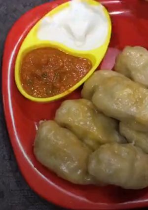A picture of Veg momos.