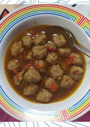Foto resep Pentol Kuah Pedas 🌶️