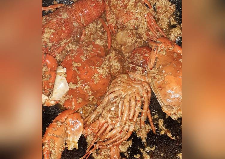 Kepiting lobster saos padang