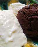 Cookies de chocolate con chispas y helado de coco
