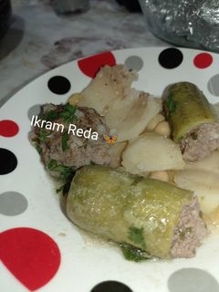 صورة لوصفة دولمة بطاطا وكوسة