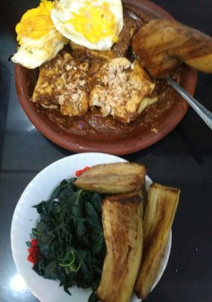 Foto resep Tahu penyet sambel kacang ala ibu