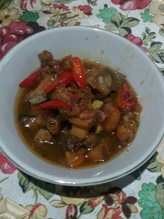 Foto resep Asam Manis Ikan Asin Tengiri Seadanya