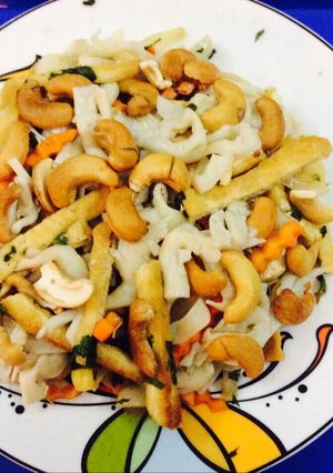 Hình của món Gỏi chay đậu nấm đông cô tươi.